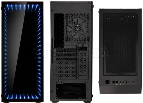 Photo de Boitier Moyen Tour ATX Kolink Void Rift RGB avec panneaux vitrés (Noir)