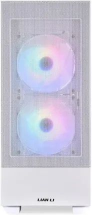 Photo de Boitier Moyen Tour ATX Lian-Li Lancool 205 Mesh C RGB avec panneau vitré (Blanc)