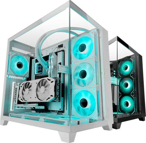 Photo de Boitier Moyen Tour ATX Mars Gaming MC-3C RGB avec panneaux vitrés (Noir)