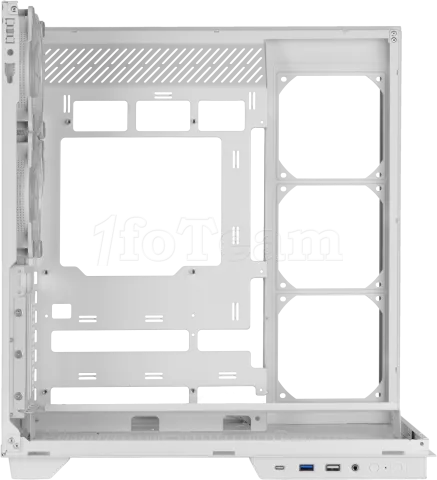 Photo de Boitier Moyen Tour ATX Mars Gaming MC-3GF RGB avec panneaux vitrés (Blanc)