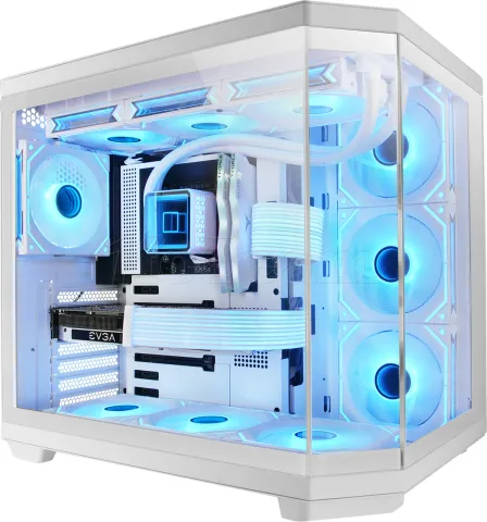 Photo de Boitier Moyen Tour ATX Mars Gaming MC-3T Core (Blanc)