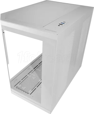 Photo de Boitier Moyen Tour ATX Mars Gaming MC-3T Core LCD avec panneaux vitrés (Blanc)