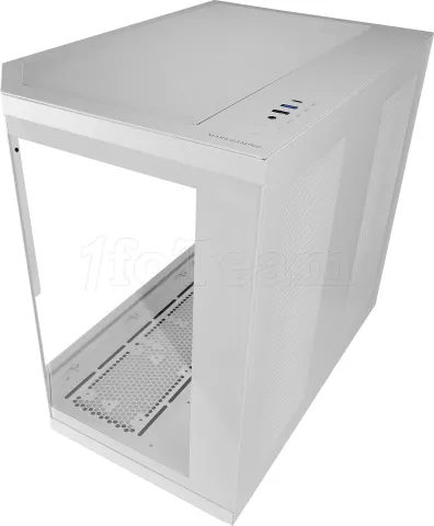 Photo de Boitier Moyen Tour ATX Mars Gaming MC-3T Core LCD avec panneaux vitrés (Blanc)