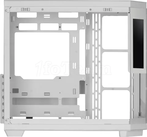 Photo de Boitier Moyen Tour ATX Mars Gaming MC-3T Core LCD avec panneaux vitrés (Blanc)