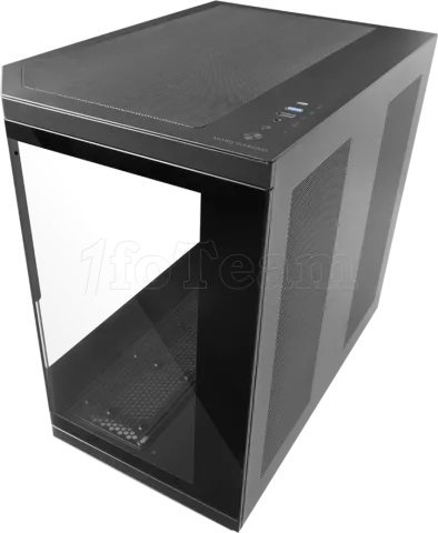 Photo de Boitier Moyen Tour ATX Mars Gaming MC-3T Core LCD avec panneaux vitrés (Noir)