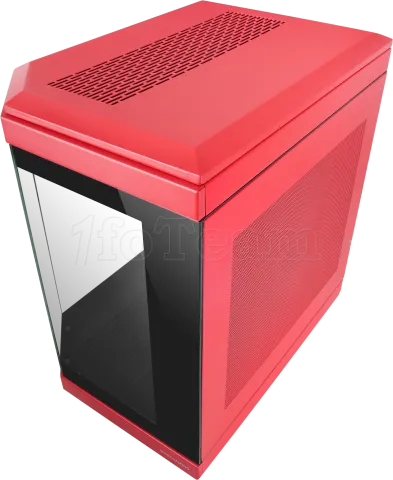 Photo de Boitier Moyen Tour ATX Mars Gaming MC-3T RGB avec panneaux vitrés (Rouge)