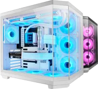 Photo de Boitier Moyen Tour ATX Mars Gaming MC-3TCore (Blanc)