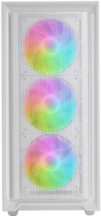 Photo de Boitier Moyen Tour ATX Mars Gaming MC-Air RGB avec panneau vitré (Blanc)