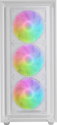 Photo de Boitier Moyen Tour ATX Mars Gaming MC-Air RGB avec panneau vitré (Blanc)