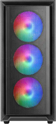 Photo de Boitier Moyen Tour ATX Mars Gaming MC-Air RGB avec panneau vitré (Noir)