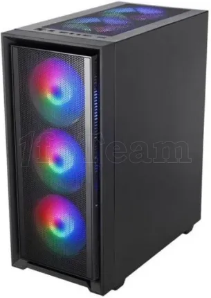 Photo de Boitier Moyen Tour ATX Mars Gaming MC-Air RGB avec panneau vitré (Noir)