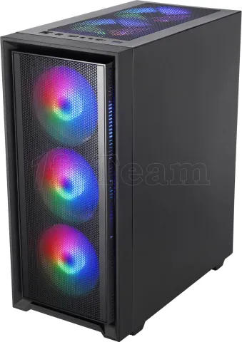 Photo de Boitier Moyen Tour ATX Mars Gaming MC-Air RGB avec panneau vitré (Noir)