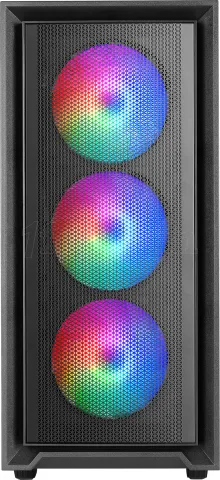 Photo de Boitier Moyen Tour ATX Mars Gaming MC-Air RGB avec panneau vitré (Noir)