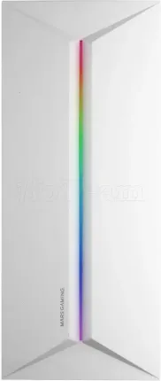 Photo de Boitier Moyen Tour ATX Mars Gaming MC-Blaze RGB avec panneaux vitrés (Blanc)