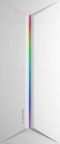 Photo de Boitier Moyen Tour ATX Mars Gaming MC-Blaze RGB avec panneaux vitrés (Blanc)