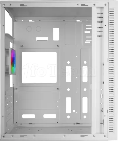 Photo de Boitier Moyen Tour ATX Mars Gaming MC-Blaze RGB avec panneaux vitrés (Blanc)