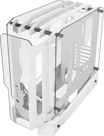 Photo de Boitier Moyen Tour ATX Mars Gaming MC-Edge avec panneaux vitrés (Blanc)