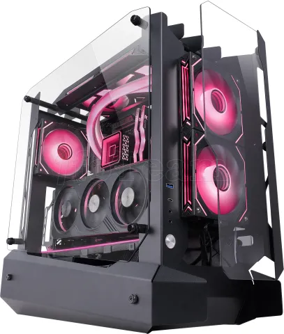 Photo de Boitier Moyen Tour ATX Mars Gaming MC-Edge avec panneaux vitrés (Noir)