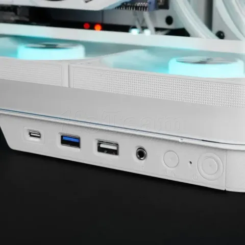 Photo de Boitier Moyen Tour ATX Mars Gaming MC-Infinio RGB avec panneaux vitrés (Blanc)