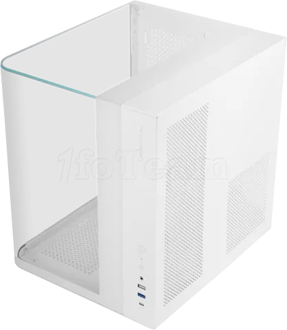 Photo de Boitier Moyen Tour ATX Mars Gaming MC-INFINIOLITE avec panneaux vitrés (Blanc)