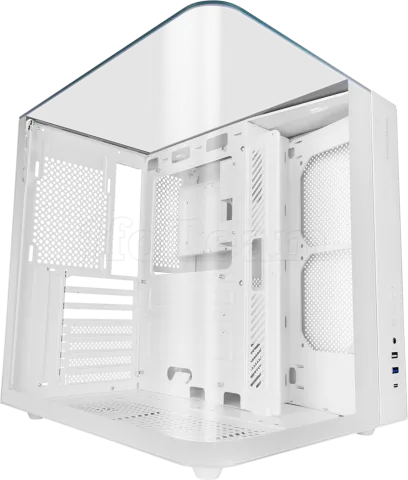 Photo de Boitier Moyen Tour ATX Mars Gaming MC-INFINIOLITE avec panneaux vitrés (Blanc)