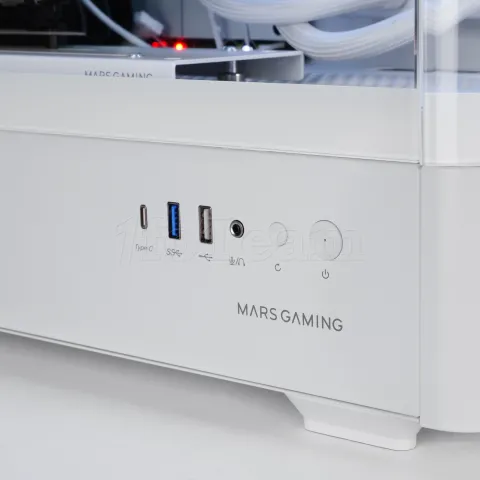 Photo de Boitier Moyen Tour ATX Mars Gaming MC-LCD Pro avec panneaux vitrés (Blanc)