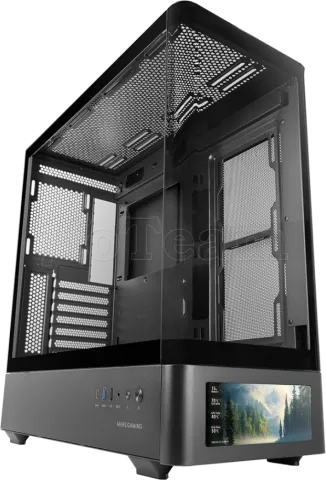 Photo de Boitier Moyen Tour ATX Mars Gaming MC-LCD Pro avec panneaux vitrés (Noir)