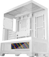 Photo de Boitier Moyen Tour ATX Mars Gaming MC-LCDX avec panneaux vitrés (Blanc)