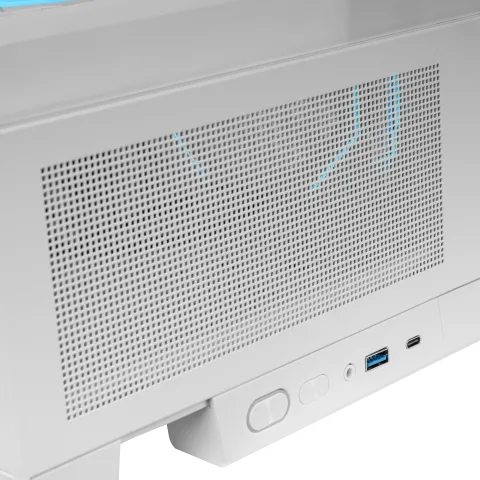 Photo de Boitier Moyen Tour ATX Mars Gaming MC-LCDX avec panneaux vitrés (Blanc)