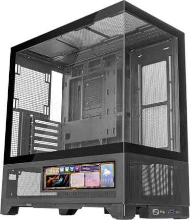 Photo de Boitier Moyen Tour ATX Mars Gaming MC-LCDX avec panneaux vitrés (Noir)