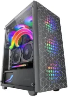 Photo de Boitier Moyen Tour ATX Mars Gaming MC-Mag RGB avec panneau vitré (Noir)