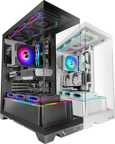 Photo de Boitier Moyen Tour ATX Mars Gaming MC-Prisma avec panneaux vitrés (Noir)