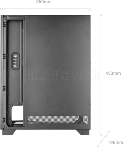 Photo de Boitier Moyen Tour ATX Mars Gaming MC-Pulsar avec panneaux vitrés (Noir)