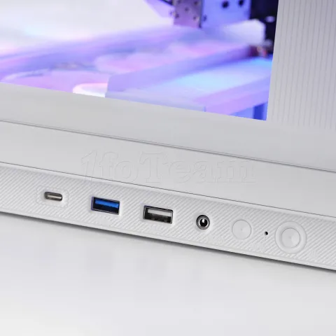 Photo de Boitier Moyen Tour ATX Mars Gaming MC-Rev RGB avec panneaux vitrés (Blanc)