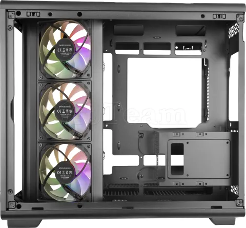 Photo de Boitier Moyen Tour ATX Mars Gaming MC-Rev RGB avec panneaux vitrés (Noir)