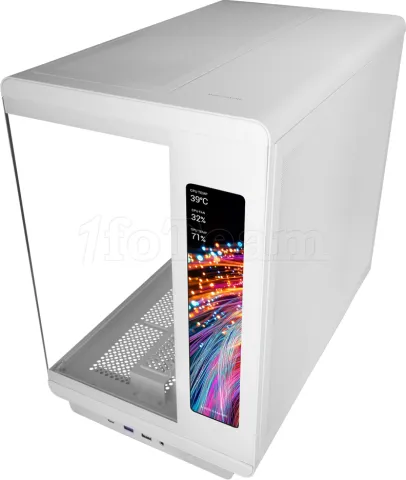 Photo de Boitier Moyen Tour ATX Mars Gaming MC-REVMAX RGB avec panneaux vitrés (Blanc)