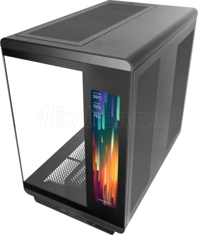 Photo de Boitier Moyen Tour ATX Mars Gaming MC-REVMAX RGB avec panneaux vitrés (Noir)