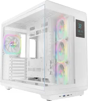 Photo de Boitier Moyen Tour ATX Mars Gaming MC-REVPRO RGB avec panneaux vitrés (Blanc)