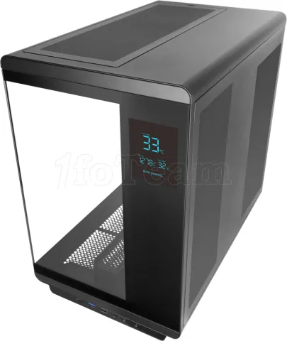 Photo de Boitier Moyen Tour ATX Mars Gaming MC-RevPro RGB avec panneaux vitrés (Noir)