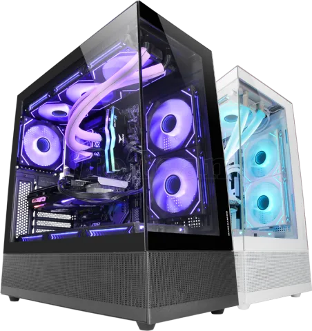 Photo de Boitier Moyen Tour ATX Mars Gaming MC-Set avec panneau vitré (Noir)