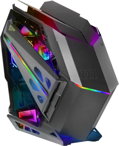 Photo de Boitier Moyen Tour ATX Mars Gaming MC-Titan RGB avec panneaux vitrés (Noir)