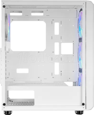 Photo de Boitier Moyen Tour ATX Mars Gaming MC-Vault RGB avec panneau vitré (Blanc)