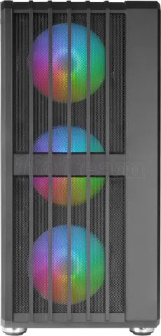 Photo de Boitier Moyen Tour ATX Mars Gaming MC-Vault RGB avec panneau vitré (Noir)
