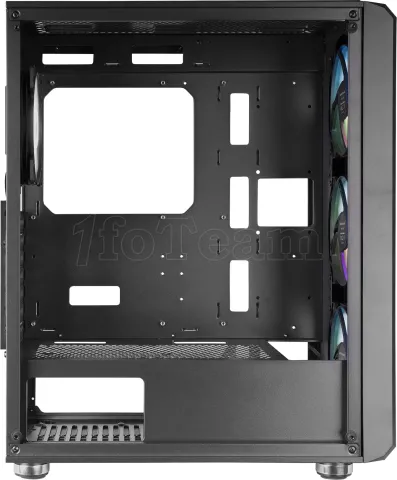 Photo de Boitier Moyen Tour ATX Mars Gaming MC-Vault RGB avec panneau vitré (Noir)