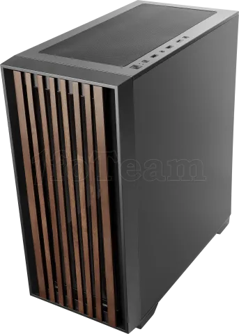Photo de Boitier Moyen Tour ATX Mars Gaming MC-Wood avec panneau vitré (Noir/Transparent)