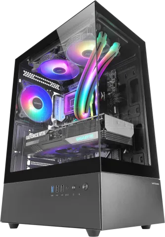 Photo de Boitier Moyen Tour ATX Mars Gaming MC-XO RGB avec panneaux vitrés (Noir)