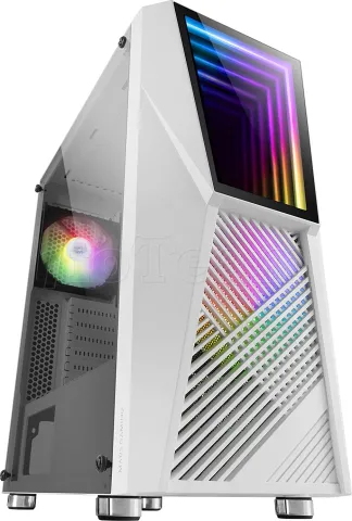 Photo de Boitier Moyen Tour ATX Mars Gaming MC777 RGB avec panneau vitré (Blanc)