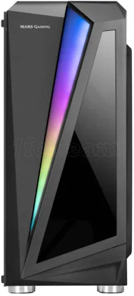 Photo de Boitier Moyen Tour ATX Mars Gaming MCL RGB avec panneaux vitrés (Noir)