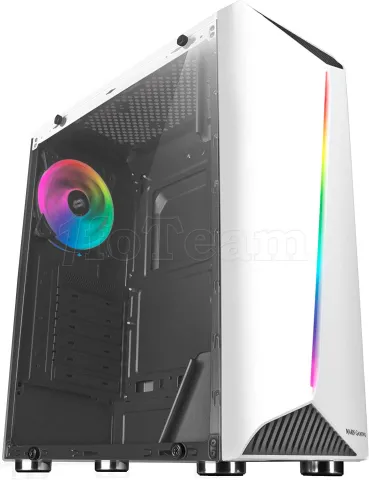 Photo de Boitier Moyen Tour ATX Mars Gaming MCX RGB avec panneau vitré (Blanc)