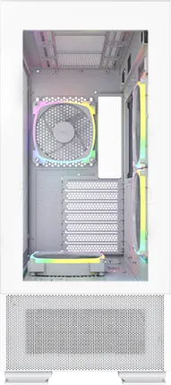Photo de Boitier Moyen Tour ATX Montech Sky Two RGB avec panneaux vitrés (Blanc)